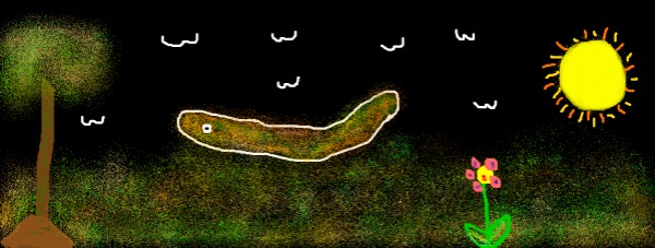 Рисунок на тему «Червь» — автор: DOLPHINE