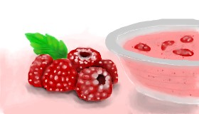 Zi の ラズベリー の絵