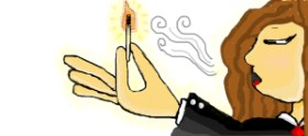 Drawing of Matches by coconut