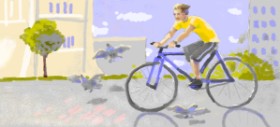 Drawing of Bicycle by Женя