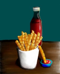 🌌Mom💕E🌌 の フライドポテト の絵
