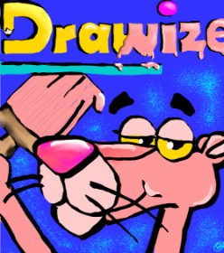 Drawing of Pink Panther by 🌌Mom💕E🌌