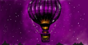 Eclat de Lune の 熱気球 の絵