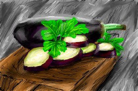 Рисунок на тему «Баклажан» — автор: Mia