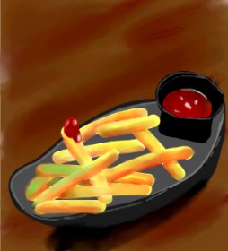 Sala の フライドポテト の絵
