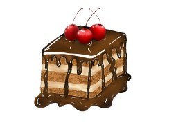 Little penguin の ケーキ の絵