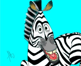 Drawing of Zebra by Juliette
