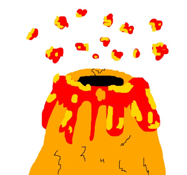 tacolena の 火山 の絵