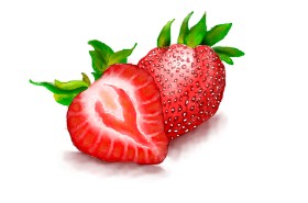 Drawing of Strawberry by DaVinky