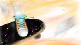 Kiara🤍 の スケートボード の絵