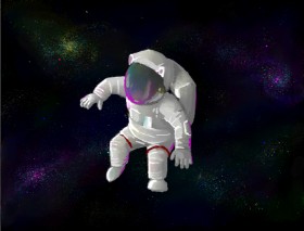 Рисунок на тему «Космонавт» — автор: E