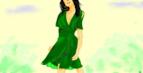 Drawing of Dress by Swimmer 
