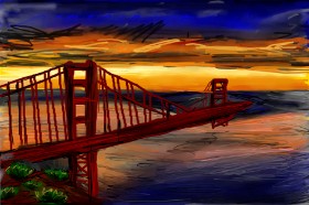 Рисунок на тему «Мост» — автор: Mia