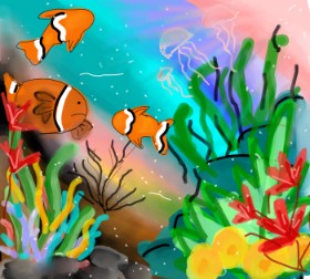 Рисунок на тему «Clownfish» — автор: Sufi