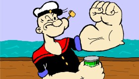 Sam の ポパイ の絵