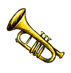 Lex の トランペット の絵