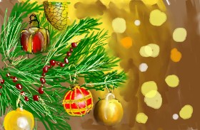 Unknown の クリスマスツリー の絵