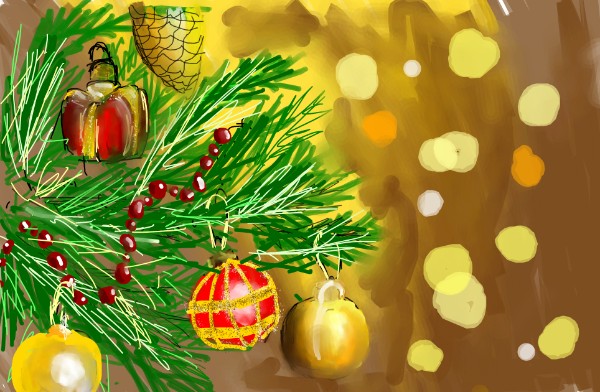 Unknown の クリスマスツリー の絵