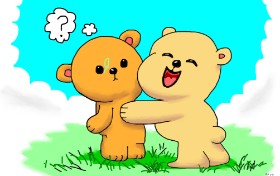 Drawing of Teddy bear by Swimmer