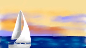 Рисунок на тему «Парусное судно» — автор: neko