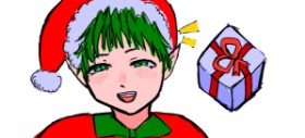 Drawing of Christmas elf by univers