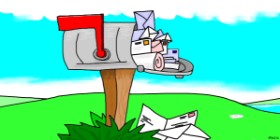 Briefkasten-Zeichnung von Swimmer