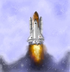 Рисунок на тему «Ракета» — автор: 👽mint