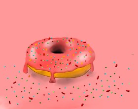 Drawing of Donut by Mini