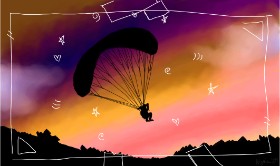 Drawing of Parachute by rat
