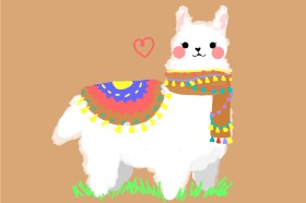 Рисунок на тему «Лама» — автор: Redd_Pandaii