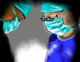 Drawing of Doctor by Cec