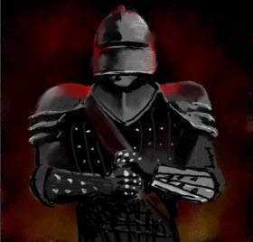 Drawing of Knight by Joze