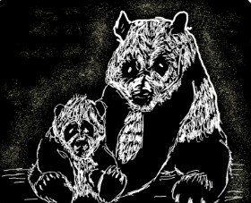Рисунок на тему «Панда» — автор: Cherri