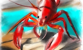 Herbert の ロブスター の絵