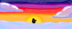 uwu の ペンギン の絵