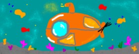Drawing of Submarine by Jennalyn
