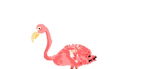 San の フラミンゴ の絵