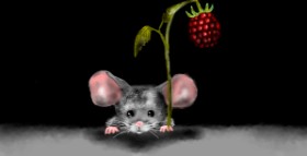 Maus-Zeichnung von Eclat de Lune