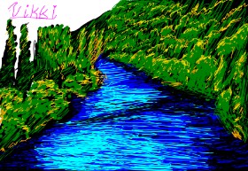 Vikki の 川 の絵