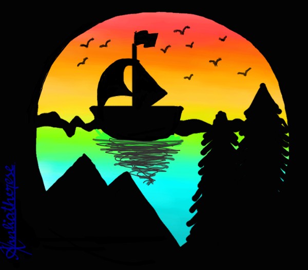 Boot-Zeichnung von Unknown