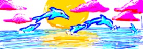 boolaboo の イルカ の絵