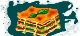 André Mota の ラザニア の絵