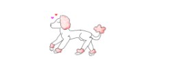 uwu の プードル の絵