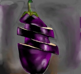 Рисунок на тему «Баклажан» — автор: Rose rocket