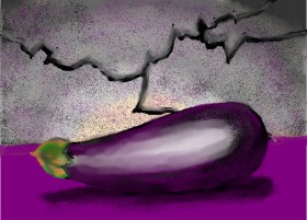 Drawing of Eggplant by SAM AKA MARGARET 🙄
