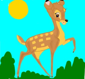 Rahi の バンビ の絵
