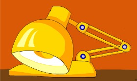 Flowerpot の ランプ の絵