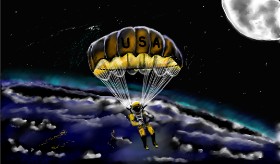 Drawing of Parachute by Çhåching