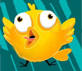 Champakali の イースターのひよこ の絵