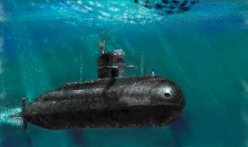 Drawing of Submarine by teidolo